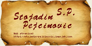 Stojadin Pejčinović vizit kartica